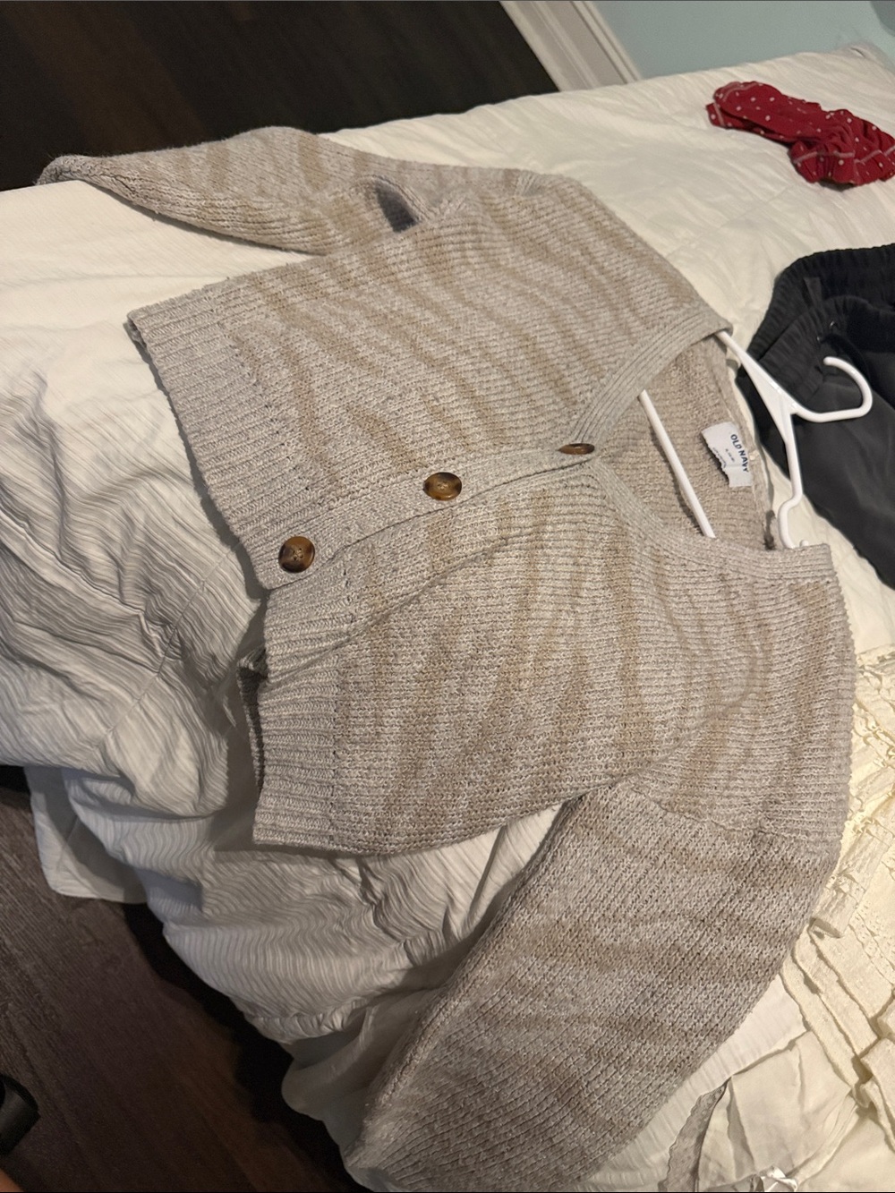 Old Navy Taupe Button-Front Women's Knit Cardigan